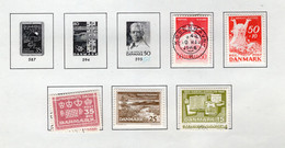 1962/63 -  DANIMARCA - DENMARK - Mi. Nr. 403x2+404x2+420+440+449+450 - LH/Used -  (Z0304..38) - Andere & Zonder Classificatie