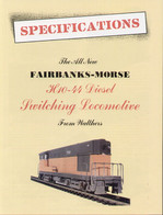 Catalogue WALTHERS 1992 FAIRBANKS-MORSE H 10-44 Diesel Locomotive - Anglais