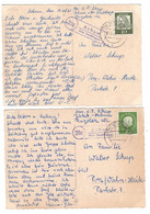 3062 BÜCKEBURG - ACHUM, Postgeschichte, 2 Landpoststempel 1961 - Bueckeburg