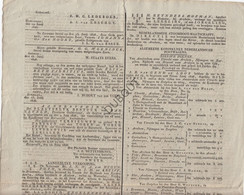 KRANT/JOURNAL Arnhem - Arnhemsche Courant - 1828 - Uitgeverij A. Thieme (R77) - Testi Generali