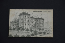 CARTOLINA TORINO RIVOLI CASTELLO REALE LIBRERIA CROSAZZO VG 1900 RICORDO TIPOLOGIA SPESSORE 2 MM - Rivoli