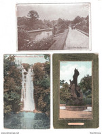 THREE OLD POSTCARDS OF LEEDS HEADINGLY ROUNDHAY PARK ETC - Leeds