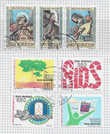 95712) SAN MARINO-LOTTO FRANCOBOLLI 1988-SERIE COMPLETE - USATE - Used Stamps