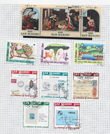 95713) SAN MARINO-LOTTO FRANCOBOLLI 1989-SERIE COMPLETE - USATE - Used Stamps