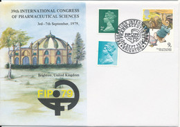 Great Britain Cover 39th International Congress Of Pharmaceutical Sciences FIP 79 Brighton 3-9-1979 With Nice Cachet - Pharmacy