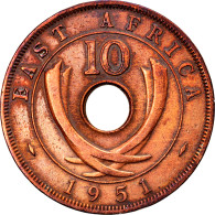 Monnaie, EAST AFRICA, George VI, 10 Cents, 1951, TTB, Bronze, KM:34 - Britische Kolonie