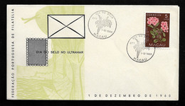 MACAU COVER - 1960 STAMP DAY - MACAU - DIA DO SELO (STB10-536) - Cartas & Documentos