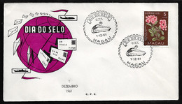 MACAU COVER - 1961 STAMP DAY - MACAU - DIA DO SELO (STB10-537) - Storia Postale