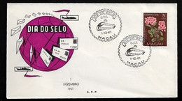 MACAU COVER - 1961 STAMP DAY - MACAU - DIA DO SELO (STB10-539) - Lettres & Documents