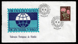 MACAU COVER - 1962 STAMP DAY - MACAU - DIA DO SELO (STB10-541) - Storia Postale