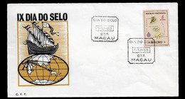 MACAU COVER - 1963 STAMP DAY - MACAU - DIA DO SELO (STB10-547) - Lettres & Documents