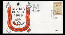 MACAU COVER - 1968 STAMP DAY - MACAU - DIA DO SELO (STB10-554) - Brieven En Documenten