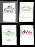 Tovagliolini Da Caffè - Lotto 4 Pezzi N.17 - Serviettes Publicitaires