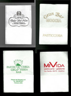 Tovagliolini Da Caffè - Lotto 4 Pezzi N.17 - Company Logo Napkins