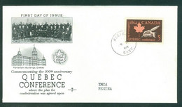 Conférence QUÉBEC Conference; Timbre Scott # 432 Stamp; Pli Premier Jour / First Day Cover (6571) - Lettres & Documents