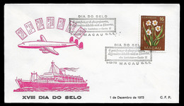 MACAU COVER - 1972 STAMP DAY - MACAU - DIA DO SELO (STB10-560) - Lettres & Documents