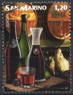 San Marino, 2005, Europa, Gastronomia, Il Vino, 1,20 Euro, Usato - Oblitérés