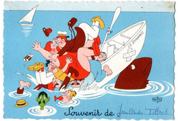 Humour--illustrateur  ?????? --Bateau "Le Dynamic"--poisson  Revanchard.........à Saisir - Humor