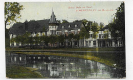 (RECTO / VERSO) BLOEMENDAAL EN 1913 - HOTEL DUIN EN DAAL - BEAU TIMBRE ET CACHET - CPA COULEUR AVEC GLACAGE - Bloemendaal