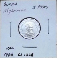 Myanmar (Burma) 1966 - 5 Pyas - Myanmar