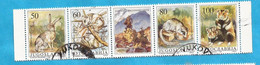 1992 2525-28 AUSVERKAUF  JUGOSLAVIJA OSLAWIEN WWF HASEN  USED - Gebraucht