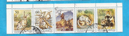 1992 2525-28 AUSVERKAUF  JUGOSLAVIJA OSLAWIEN WWF HASEN  USED - Oblitérés