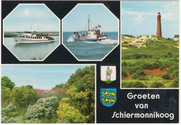 Groeten Van Schiermonnikoog - O.a. Veer- En Reddingsboot, Vuurtoren - (Nederland/Holland) - Uitg.: Hotel Schiermonnikoog - Schiermonnikoog