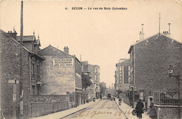 92-BECON-LES-BRUYERES- LA RUE DE BOIS-COLOMBES - Autres & Non Classés