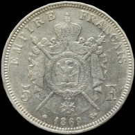 LaZooRo: France 5 Francs 1869 A VF / XF - Silver - 5 Francs