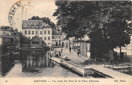 27-LOUVIERS-VUE PRISE DU PONT DE LA PLACE D'EVREUX - Louviers