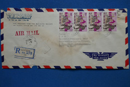 Z6 VIETNAM  BELLE LETTRE RECOM.1971 SAIGON  POUR BERLIN+ BANDE DE T.P  + AFFRANCH. INTERESSANT - Vietnam