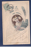 CPA MM VIENNE Sans Numéro Circulé Femme Girl Woman Art Nouveau - Vienne