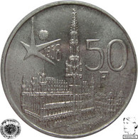 LaZooRo: Belgium 50 Francs 1958 UNC - Silver - 50 Frank