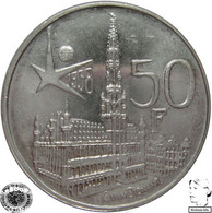 LaZooRo: Belgium 50 Francs 1958 UNC - Silver - 50 Francs