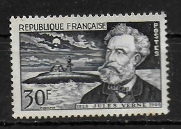 FRANCE    N°  1026 * *  ( Cote 9e ) Ecrivains Jules Verne  Nautilus Sous Marins - Escritores