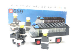 LEGO - 659-1 Police Patrol With Policemen With Box And Instruction Manual - Original Lego 1975 - Vintage - Catálogos