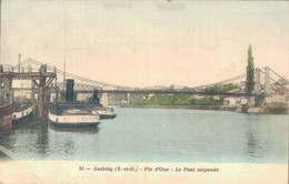 H1108 - ANDRESY - D78 - Fin D'Oise - Le Pont Suspendu - Andresy