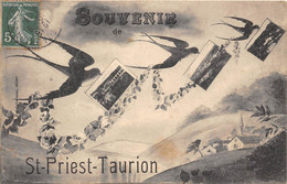 87-SAINT-PRIEST-TAURION- SOUVENIR MULTIVUES - Saint Priest Taurion