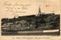 CPA AK FEYZIN Colline De BEAUREGARD Église École De Jeunes Filles (461710) - Feyzin