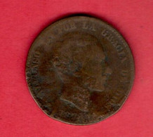 SPAIN, 1877, 10 Centimos, Alphonso XIII, My Scannr. C3963 - Münzen Der Provinzen