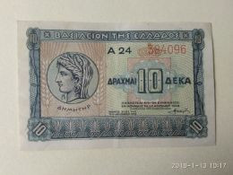 10 Drakme 1940 - Grèce