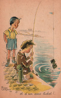 Illustration Roger Levasseur - Enfants à La Pêche - Carte P. Hamel N° 41 - Levasseur, Roger