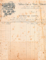 02876 "FABBRICA CARTE DA PARATI E PATINATE - GIA' BARONE AMBROGIO E FIGLIO - TORINO" ESTRATTO CONTO. I DECADE XX SECOLO - Invoices