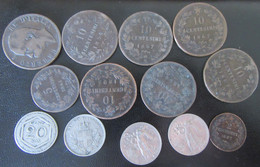Italie / Italia - 13 Monnaies Diverses Entre 2 Et 20 Centesimi - 1861 à 1944 - Sammlungen