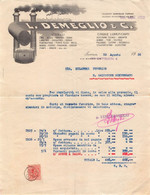 02882 "L. DEMEGLIO & C. - TORINO - UTENSILI......- CINGHIE LUBRIFICANTI......" FATTURA 1926 - Rechnungen