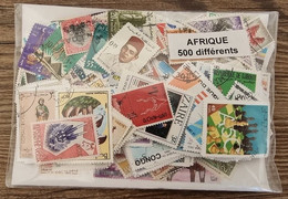 AFRIQUE Lot 500 Timbres Tous Differents Neufs Et Oblitérés - Africa (Other)