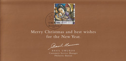 NEW ZEALAND 1996 Christmas: Promotional Card CANCELLED - Lettres & Documents