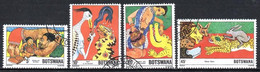 Botswana - 1980 Folktales Set (o) # SG 468-471 - Botswana (1966-...)