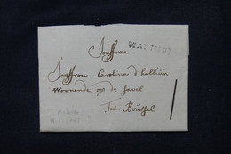 BELGIQUE. - Marque Postale De Malines Sur Lettre Pour Bruxelles En 1778 - L 104077 - 1714-1794 (Pays-Bas Autrichiens)