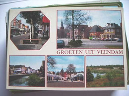 Nederland Holland Pays Bas Veendam In Beige-Wit - Veendam